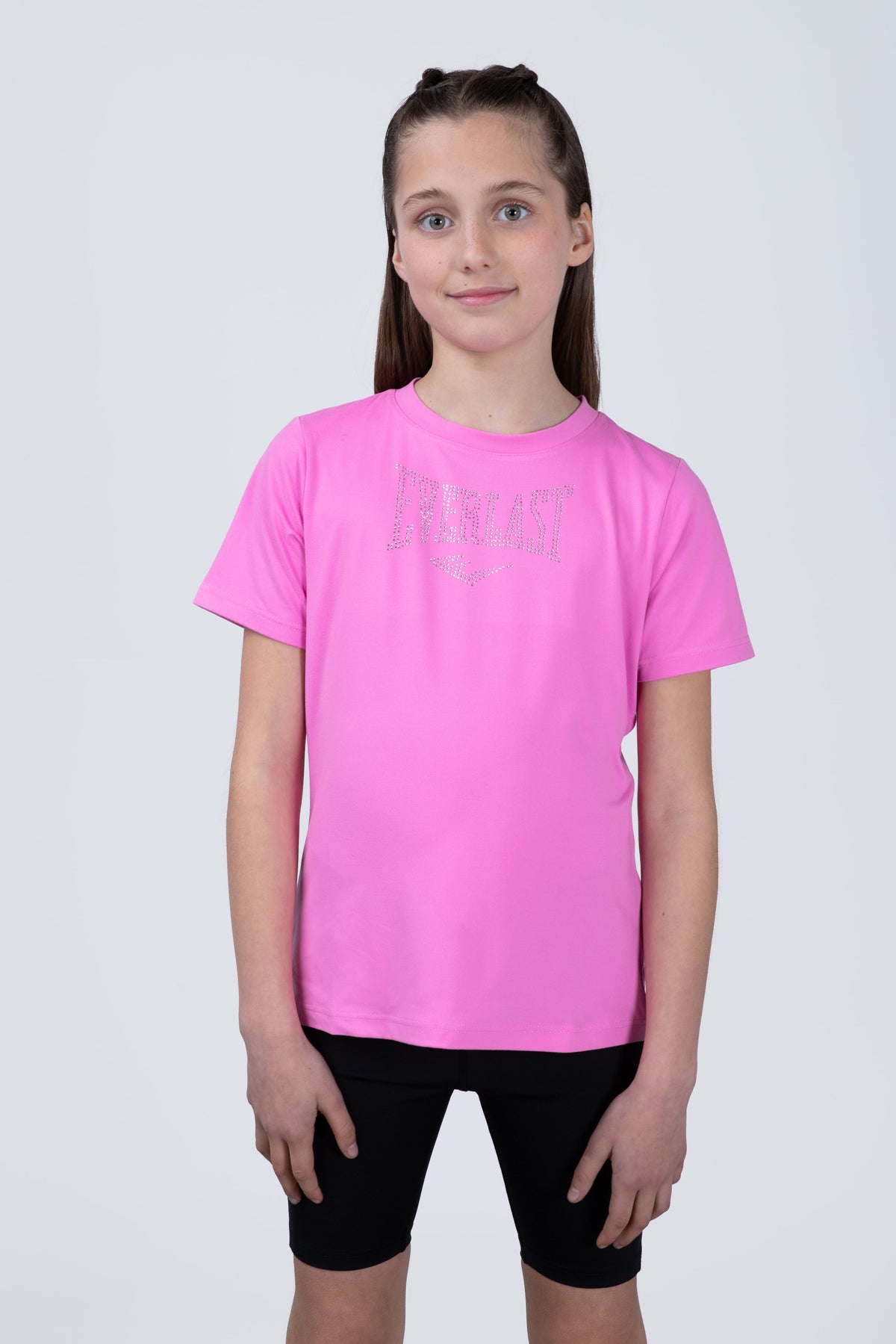 Polera Manga Corta Cool Niña Rosado
