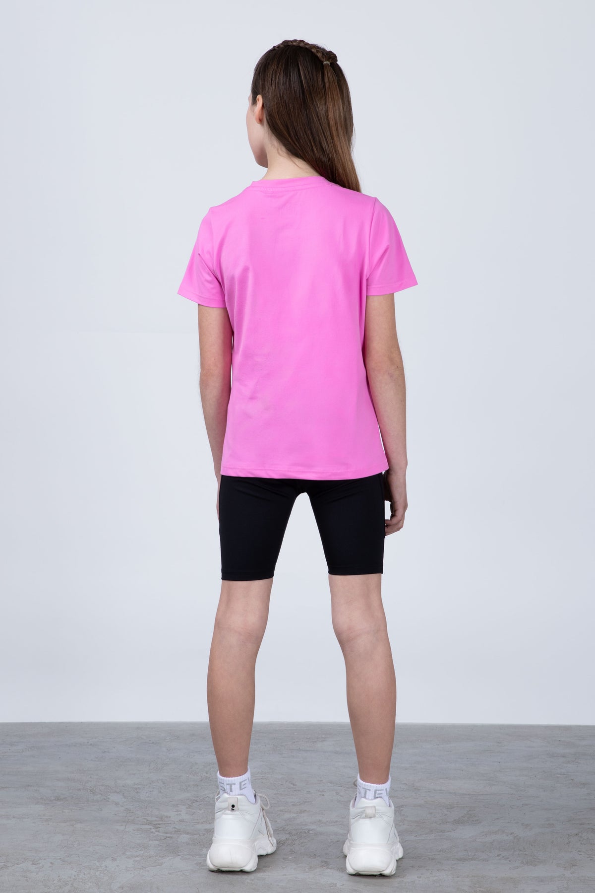 Polera Manga Corta Cool Niña Rosado