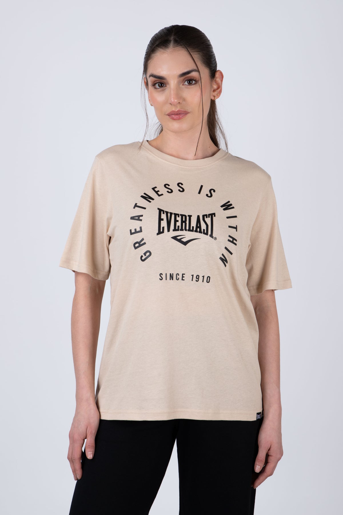 Polera Manga Corta California Beige