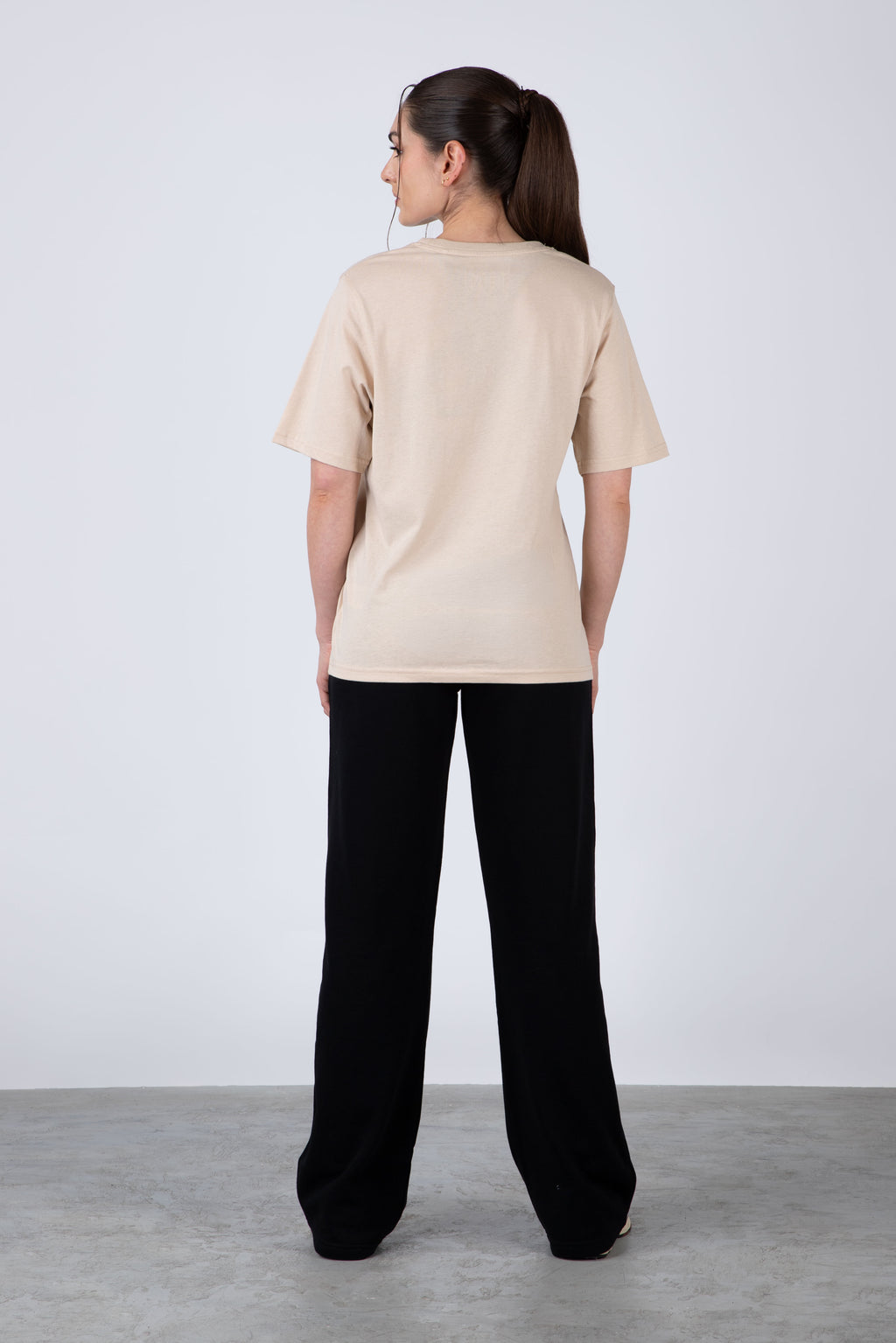 Polera Manga Corta California Beige