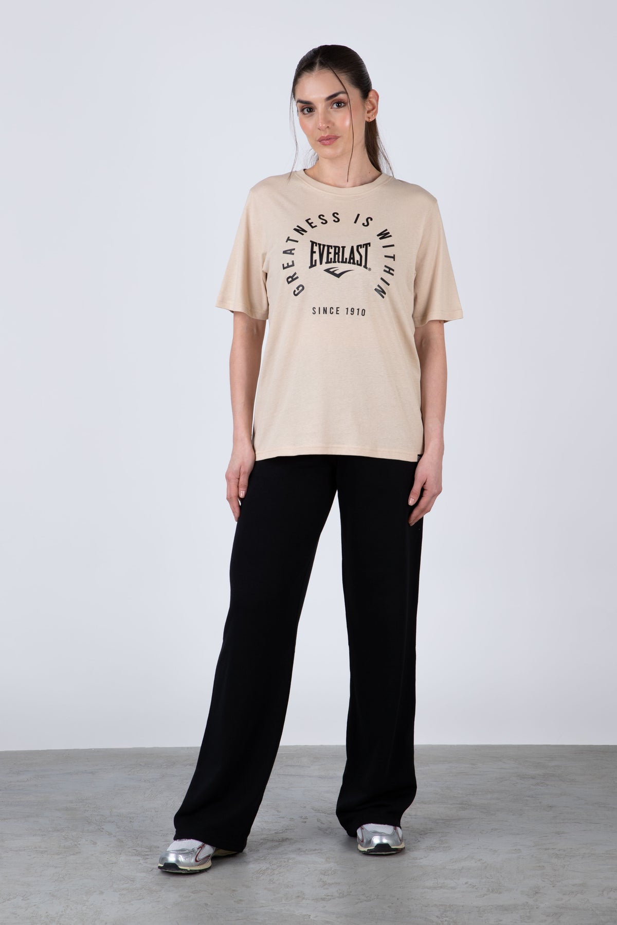 Polera Manga Corta California Beige