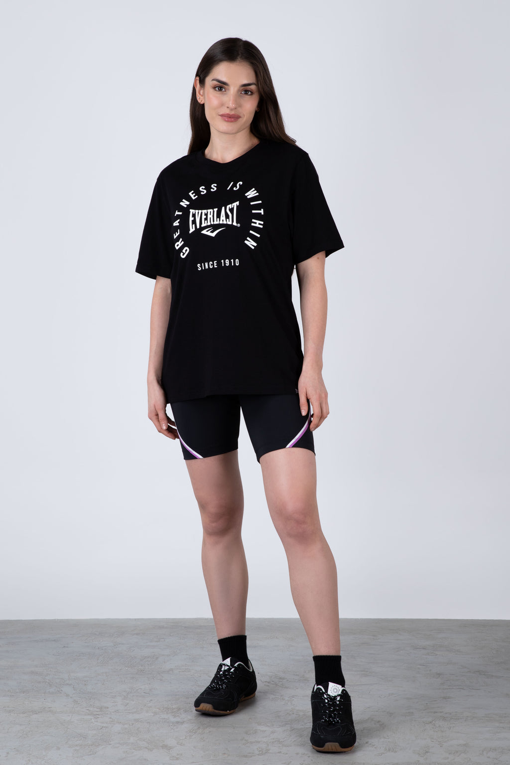 Polera Manga Corta California Negro